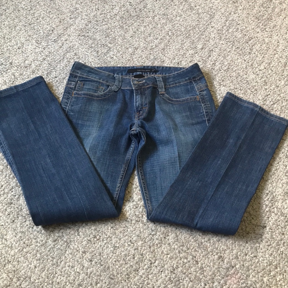 Lean boot cut jeans